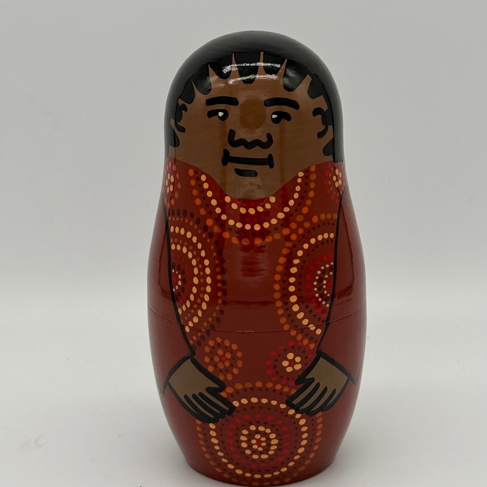 Vintage 1999 IKEA Jutanas Nesting Doll Replacement Outer Shell Signed 1pc